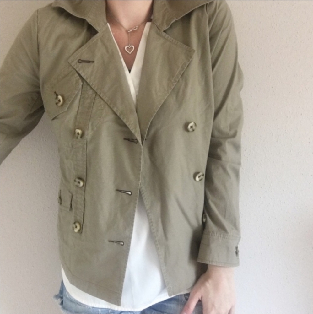 Cabi Military Cargo Rip Stop Safari Field Jacket Sz L